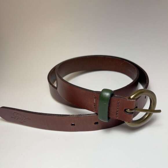 Levi's Womens 80 32 Larkspur Brown Leather Belt - Picture 2 of 8